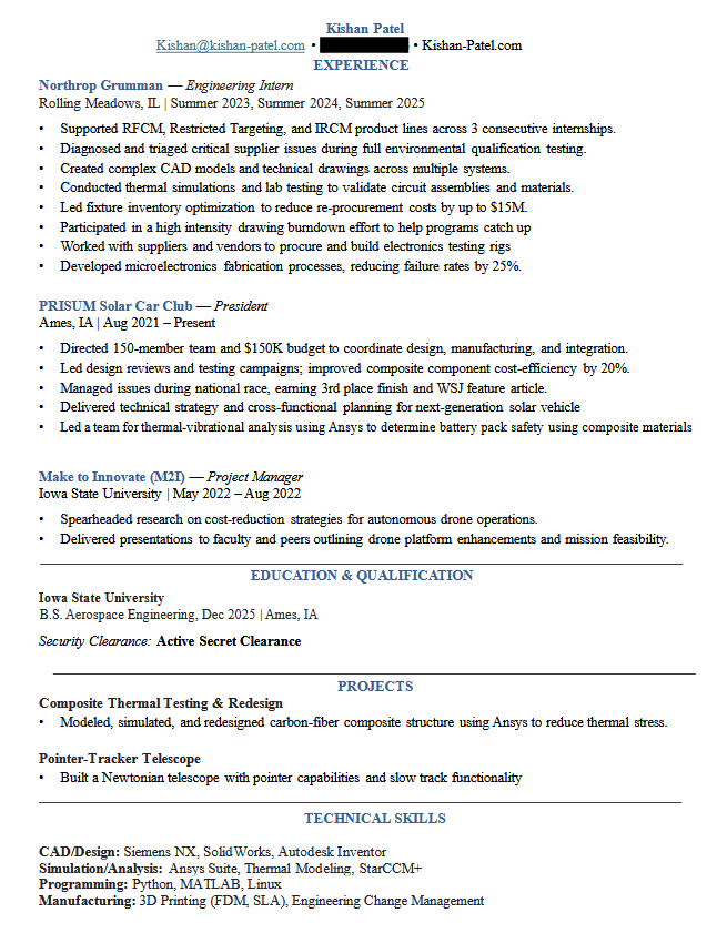 Resume preview